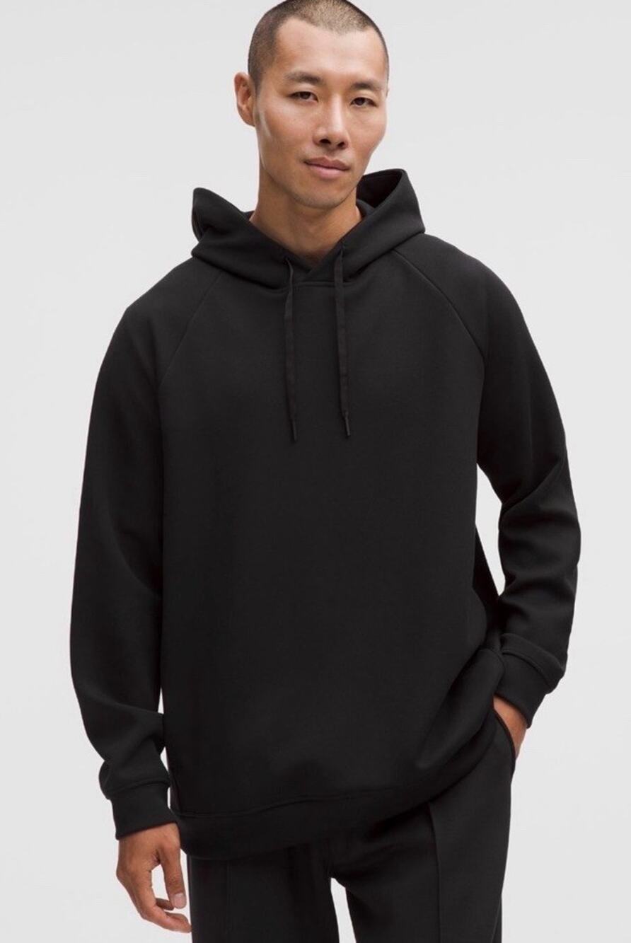 Lululemon Men’s Smooth Spacer Classic Fit Pullover Hoodie Black Medium NWT